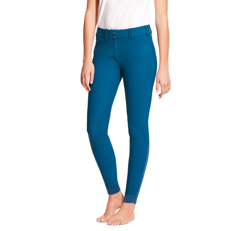 Ariat English: Tri Factor Grip Knee Patch Breech Leggings Mujer - Azules (WMYIV0718)